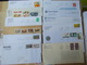 BON LOT + De 140 LETTRES DE NEGOCIANTS EN TP FRANCS EUROS TVP MIXTES BLOCS BANDES CARNETS Voir Fotos - Postal Rates