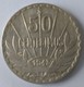 URUGUAY - 50 Centésimos 1943 - Argent - - Uruguay