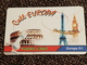 Call  Europe - 5 Euro Eiffel Tower - Collosseum - Big Ben   - Little Printed   -   Used Condition - [2] Prepaid