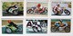 6 Stickers 1976 Moto Yamaha Honda MZ Yamsel Ivy Dieter Braun Ankoné Kanaya Cecotto Album Motos Action Vanderhout - Motos