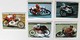 5 Stickers 1976 Moto Malanca Derbo Morbidelli Maico's Angel Nieto Buscherini Paolo Pileri Album Motos Action Vanderhout - Motos