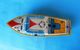 BOAT Lithographed Wind-up Metal Tin Toy ( Made In West Germany ) Original Vintage * Ship Bateau Jep En Tole Deutschland - Toy Memorabilia