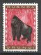 Ruanda-Urundi 1959. Scott #137 (MH) Animal, Mountain Gorilla - Unused Stamps