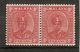 MALAYA - PAHANG 1941 8c SCARLET IN A PAIR SG 36 UNMOUNTED MINT/ LIGHTLY MOUNTED MINT Cat £36 - Pahang