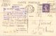 France 40 C Semeuse Roulette Sur Carte Du Bon Marche - Coil Stamps