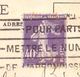 France 40 C Semeuse Roulette Sur Carte Du Bon Marche - Coil Stamps