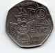 Great Britain 2006  50 PENCE Commemorating  MEDALS  (VC + FOR VALOUR) Used In  GOOD CONDITION. - 50 Pence