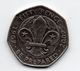 Great Britain 2007  50 PENCE Commemorating 100 Years SCOUTING 'BE PREPARED' Used In VERY GOOD CONDITION. - 50 Pence