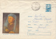 PAINTINGS, JAN VAN EYCK- MAN WITH BLUE CHAPERONE, COVER STATIONERY, ENTIER POSTAL, 1973, ROMANIA - Autres & Non Classés