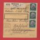 Allemagne  -- Colis Postal  -  Départ Neukirchen  -- 02/11/1942 - Lettres & Documents