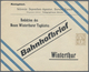 Beleg 1907, 2 C. Braun Privat-GSU "Bahnhofsbrief" Mit Eingedruckter Empfaenger-Adresse In Winterthur, Seltene Privatganz - Other & Unclassified