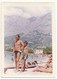 REAL PHOTO, Man And  Kid Boy In Trunks On Beach Scene , Homme Et Garcon En Maillot De Bain Sur Plage, Old   Photo - Non Classés