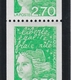 R 96 2.70f. VERT MARIANNE BRIAT - Roulette De 11 TP Dont 3 N° - TACHE MACULANT "FRATE_NITE" - Roulettes