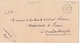 Lettre Delegations Des Dardanelles Tresor Et Postes 502 D Ambassade Kilid Bahr Rare Turkey - Sellos Militares Desde 1900 (fuera De La Guerra)