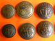 Lot 12 Boutons Militaires Ancre De Marine Anciens Demi-bombés Old Buttons Knopfes Diam 2.3cm Dont 2 PM - Boutons