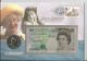 Great Britain 2000 - Queen Mother £5 Coin & £5 Banknote FDC - 5 Pounds