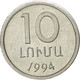 Armenia, 10 Luma, 1994, TTB, Aluminium, KM:51 - Arménie