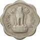 INDIA-REPUBLIC, 10 Paise, 1966, TB, Copper-nickel, KM:25 - Inde