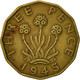 Grande-Bretagne, George VI, 3 Pence, 1945, TTB, Nickel-brass, KM:849 - F. 3 Pence