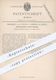 Original Patent - Frederking U. H. Müller , Leipzig / Lindenau , 1885 , Sicherheitsscheiben An Sellers - Kupplungen !! - Historische Documenten