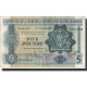 Billet, Scotland, 5 Pounds, 1962, 1962-06-01, KM:196, TTB - 5 Pounds