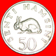 √ RABBIT: TANZANIA ★ 50 SENTI 1966! LOW START ★ NO RESERVE! President J. K. Nyerere (1964-1985) - Tanzania