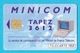 Télécarte 120 Minicom Service De Correspondance Par Minitel - 120 Unités 
