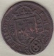 Espagne , 8 Maravedis 1604 Segovia .Felipe III . Avec 3 Contremarque ( 8 , XII , 591) - Primeras Acuñaciones