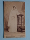 COMMUNICANT Meisje Ter Kommunie / Girl - Jeune Fille ( Old CDV Photo François KAISER - NANCY ) ! - Old (before 1900)