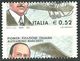 2003 - REPUBBLICA - PIONIERI - MARCHETTI - 0,52 EURO - VARIETA' - MNH -  SIGNED - LUSSO - EURO 150,00 - Variétés Et Curiosités