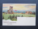 AK Litho Um 1900 Gruss Vom Grossen Inselsberg In Thüringen. Preussischer Gasthof. Sonnenaufgang - Gruss Aus.../ Grüsse Aus...