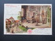 AK Litho Um 1904 Gruss Von Der Wartburg. Wartburghof Und Lutherstube. Verlag Hoflieferant Franz Wieprecht - Souvenir De...