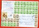 Belarus 2001.Envelope Passed The Mail. 52 Stamps On Envelope. - Belarus