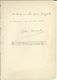 SILVER Charles (1868-1949) Manuscrit 1 Portée Musicale+ Textes,signés.1914. Recto.+Jules MOUQUET (1867-1946) Idem.verso. - Other & Unclassified