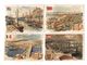 10629 - Lot De 4 Chromos Biscuits PERNOT , Trieste, Rotterdam,singapour,alger - Pernot