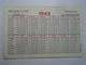 D157149 Small - Pocket Calendar  Hungary 1964 OTP Savings Bank - Petit Format : 1961-70