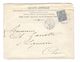 15c Bleu Type Sage Perforation SG Sur Enveloppe 1888 - Andere & Zonder Classificatie