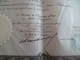Diplôme Velin Bachelier Enseignement Secondaire Sceau Autographes Montpellier 1892 Senty 44 X 27.5 Environs - Diplome Und Schulzeugnisse