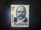 Australia, Scott #453, Used(o), 1969, Prime Ministers, Sir George H. Reid, 5c, Indigo On Greenish Paper - Used Stamps