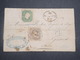 PORTUGAL - Lettre De Lisbonne Pour Gênes En 1865 , Affranchissement Bicolore - L 14888 - Covers & Documents