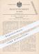 Original Patent - H. R. Diehl , Frankfurt / Main , 1898 , Flügelnaben - Rührwerk | Leder , Gerber , Gerberei , Gerben ! - Historische Dokumente