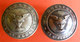 2 Boutons Old  Buttons Grands Magasins Dufayel Bd Barbes Paris Mercure Hermes Diam 2.3 Cms Dos Scanné - Boutons