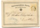 BZESZOW Correspondenz-Karte Postal Stationery Sent To Zwittau 1875 - Lettres & Documents