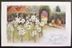 Delcampe - Cpa Lot 5x Litho Illustrateur Art Nouveau Divers Dont C. KLEIN Et Relief Dorure Theme Fleur De Lys - Collections & Lots
