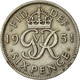 Monnaie, Grande-Bretagne, George VI, 6 Pence, 1951, TTB, Copper-nickel, KM:875 - H. 6 Pence