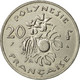 French Polynesia, 20 Francs, 1973, Paris, SUP, Nickel, KM:9 - French Polynesia