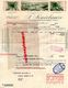 AFRIQUE-ALGERIE- SAINT EUGENE- ORAN-RARE FACTURE F. SENECLAUSE-1933  VUE DOMAINE -COULOIR DES CUVES VITICULTEUR - Autres & Non Classés