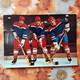 1974 Old USSR Postcard - SOVIET TEAM World And Europe Hockey Champions In 1973  - Kharlamov, Mikhailov And Petrov - Sport Invernali