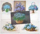 Cpa LOT 6X LITHO Illustrateur 3X JOUNOK IMPORT EAS C KLEIN Bouquet VASE CORBEILLE Fleur THEME  Myosotis - Colecciones Y Lotes