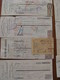 Delcampe - LOT 175 DOCUMENTS AVEC TIMBRE FISCAL DIMENSION .... VOIR PHOTOS DU LOT  EMPIRE AUX ANNEES 1930 - Other & Unclassified